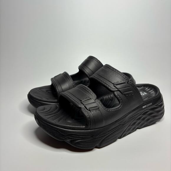 Skechers Women's Foamies: Max Cushioning Incite Platform Sandals in Black - Picture 3 of 8